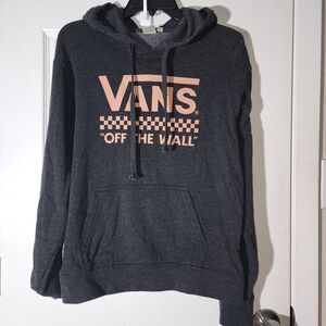 Vans Gray Hoodie with Logo